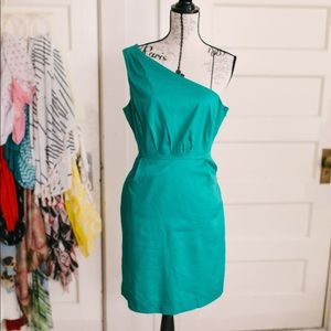 J.Crew One Shoulder Sheath Dress